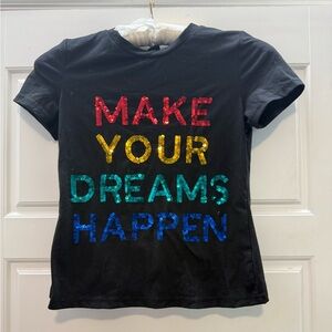 SHEIN Black Tee, sz xs